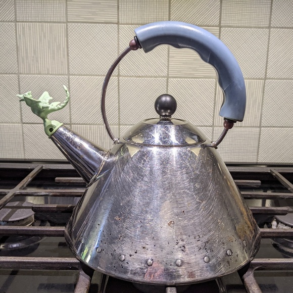 Alessi 9093 Tea Rex Stainless Steel Kettle - Michael Graves design - Picture 1 of 8
